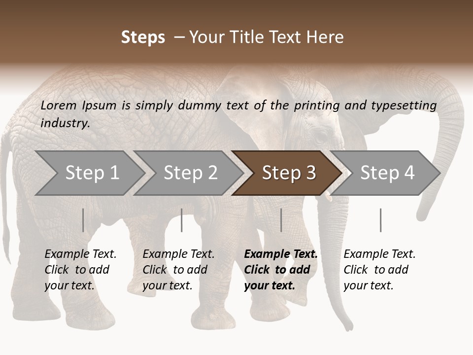 One Natural Tusk PowerPoint Template