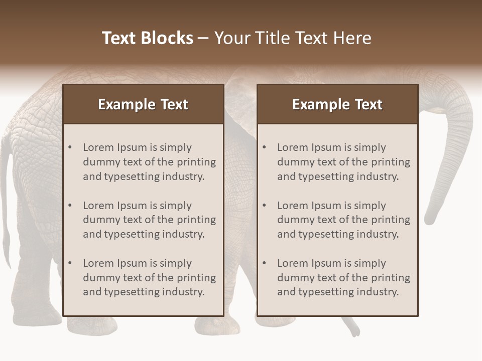 One Natural Tusk PowerPoint Template