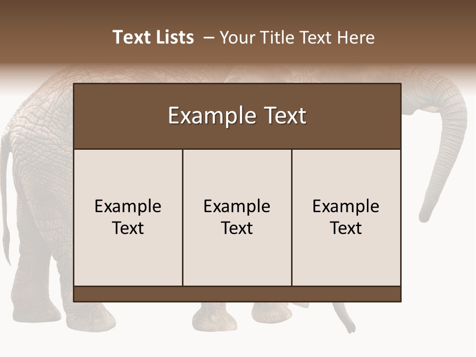 One Natural Tusk PowerPoint Template