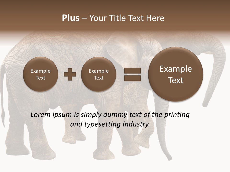 One Natural Tusk PowerPoint Template