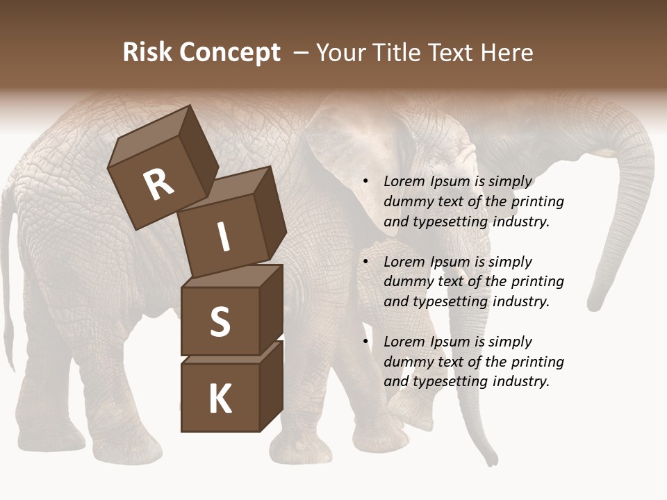 One Natural Tusk PowerPoint Template
