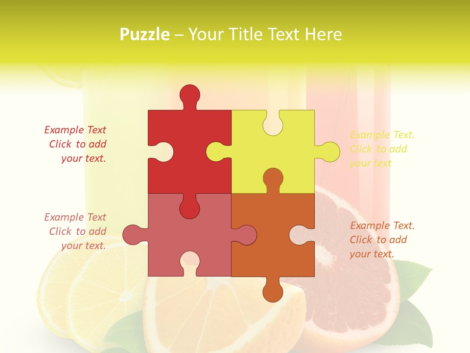 Refreshing Sweet Healthy PowerPoint Template