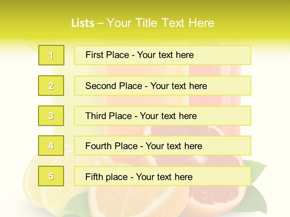 Refreshing Sweet Healthy PowerPoint Template