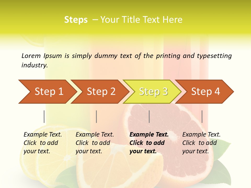 Refreshing Sweet Healthy PowerPoint Template