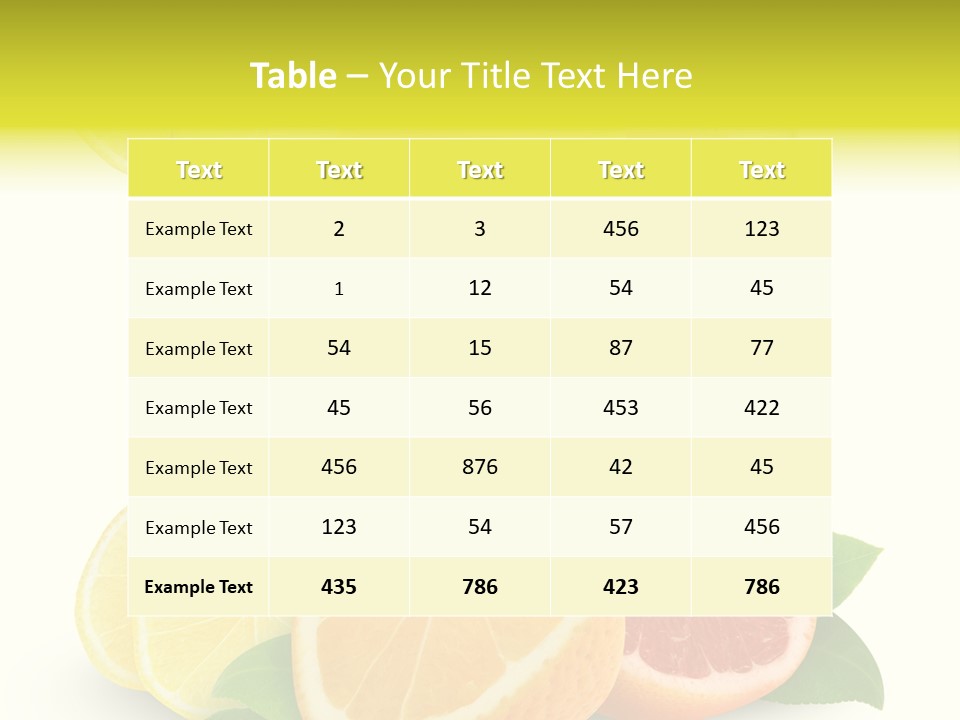Refreshing Sweet Healthy PowerPoint Template