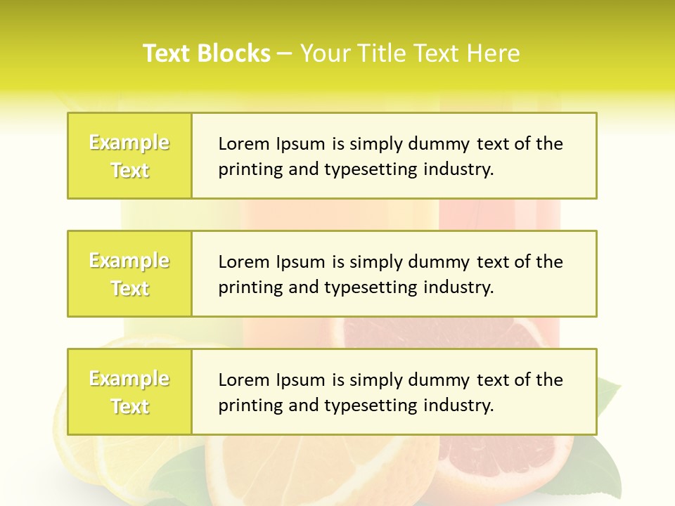 Refreshing Sweet Healthy PowerPoint Template