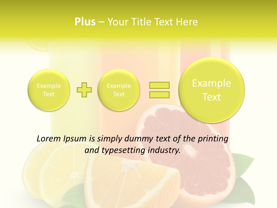 Refreshing Sweet Healthy PowerPoint Template