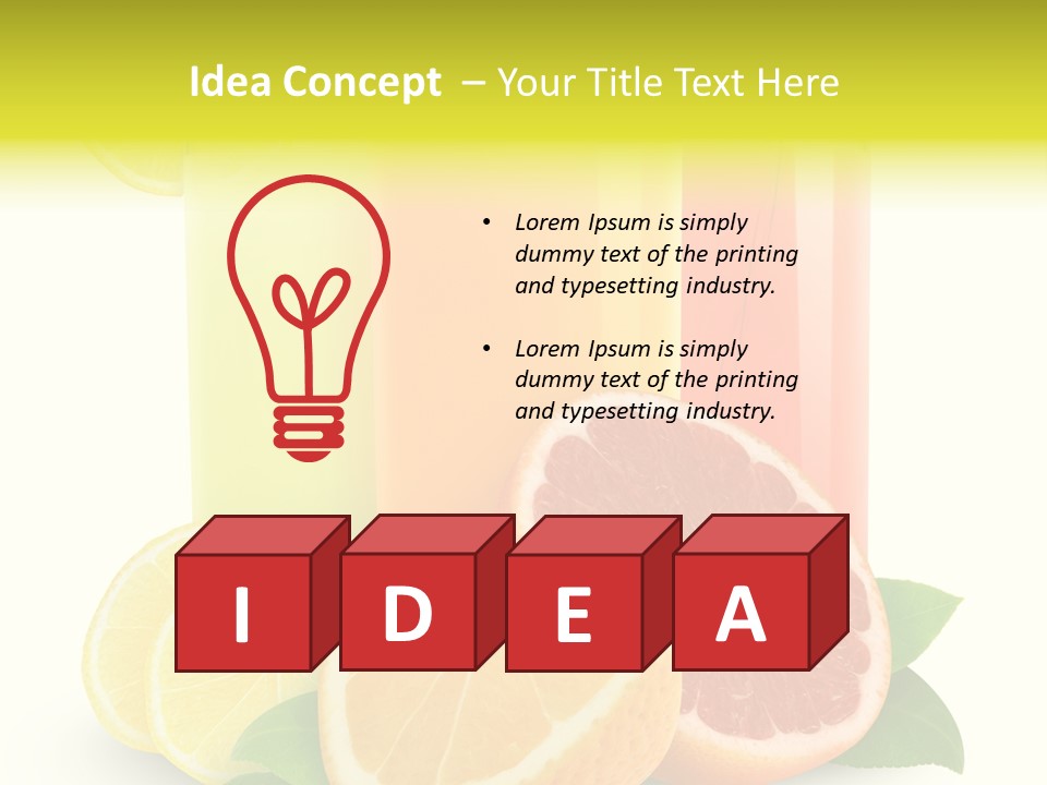 Refreshing Sweet Healthy PowerPoint Template