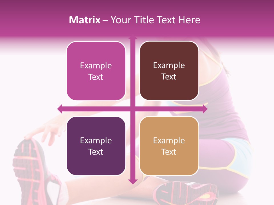 Isolated Woman Fit PowerPoint Template