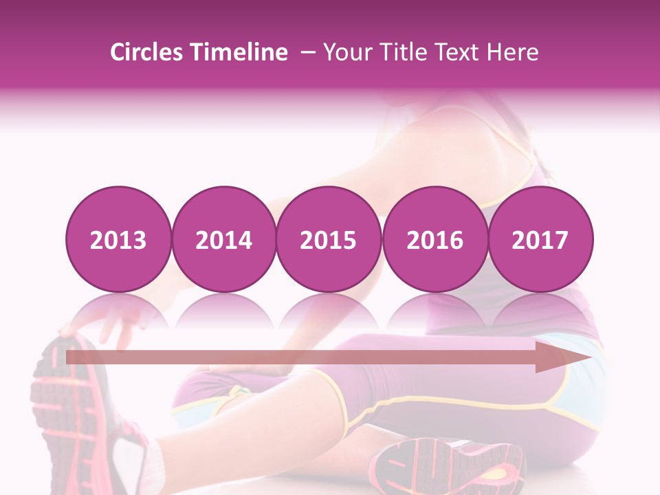 Isolated Woman Fit PowerPoint Template