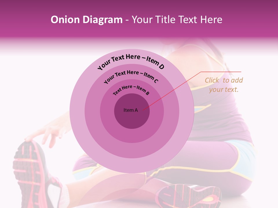 Isolated Woman Fit PowerPoint Template