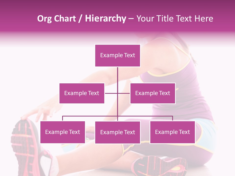 Isolated Woman Fit PowerPoint Template