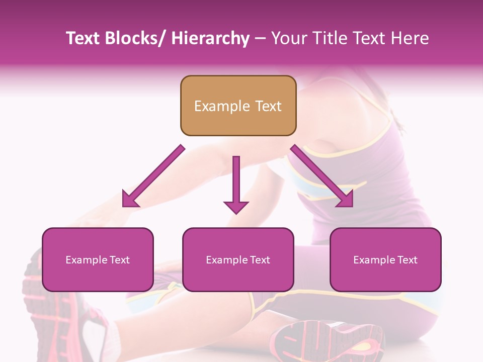 Isolated Woman Fit PowerPoint Template