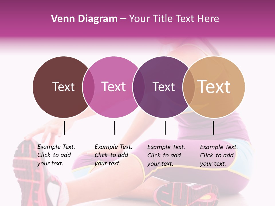 Isolated Woman Fit PowerPoint Template