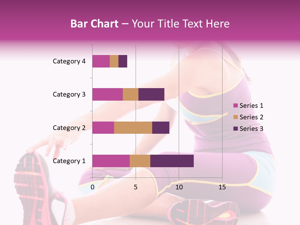 Isolated Woman Fit PowerPoint Template