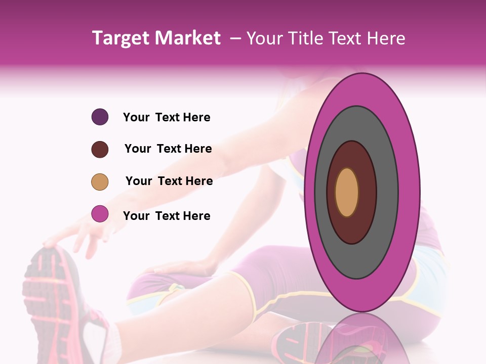 Isolated Woman Fit PowerPoint Template