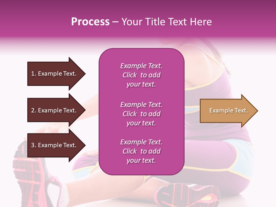 Isolated Woman Fit PowerPoint Template