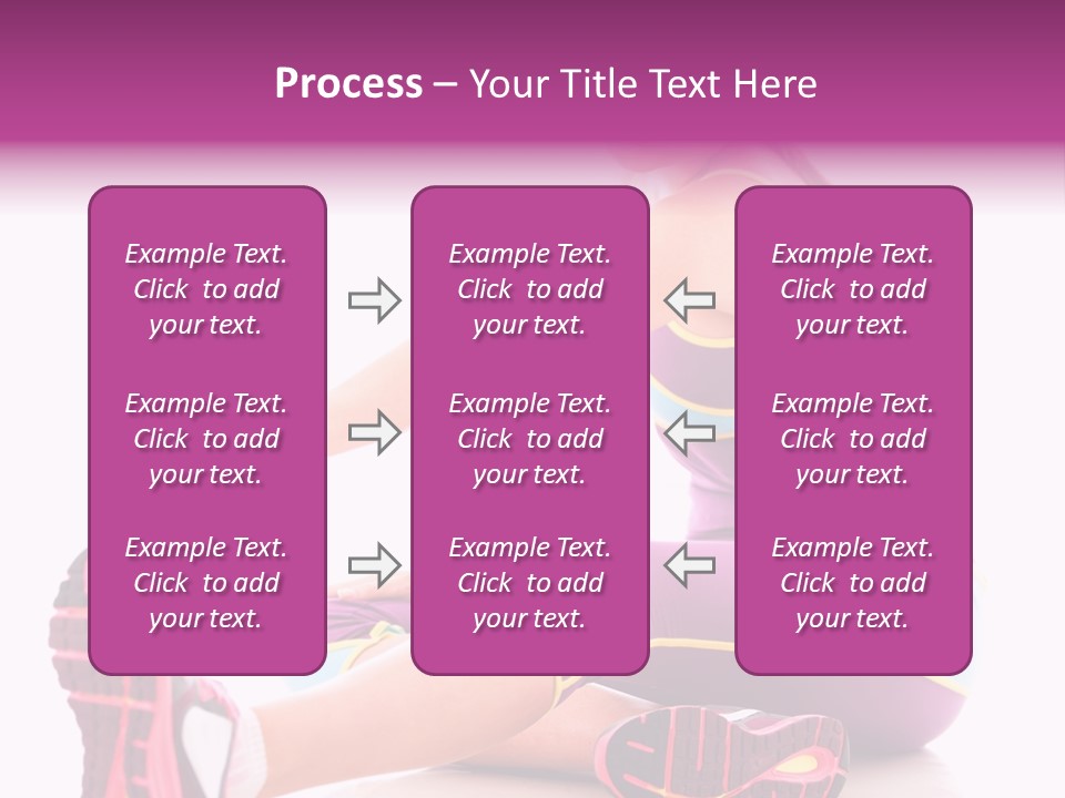 Isolated Woman Fit PowerPoint Template