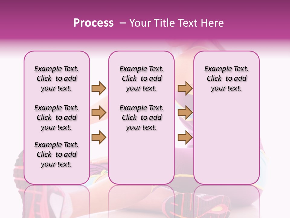 Isolated Woman Fit PowerPoint Template