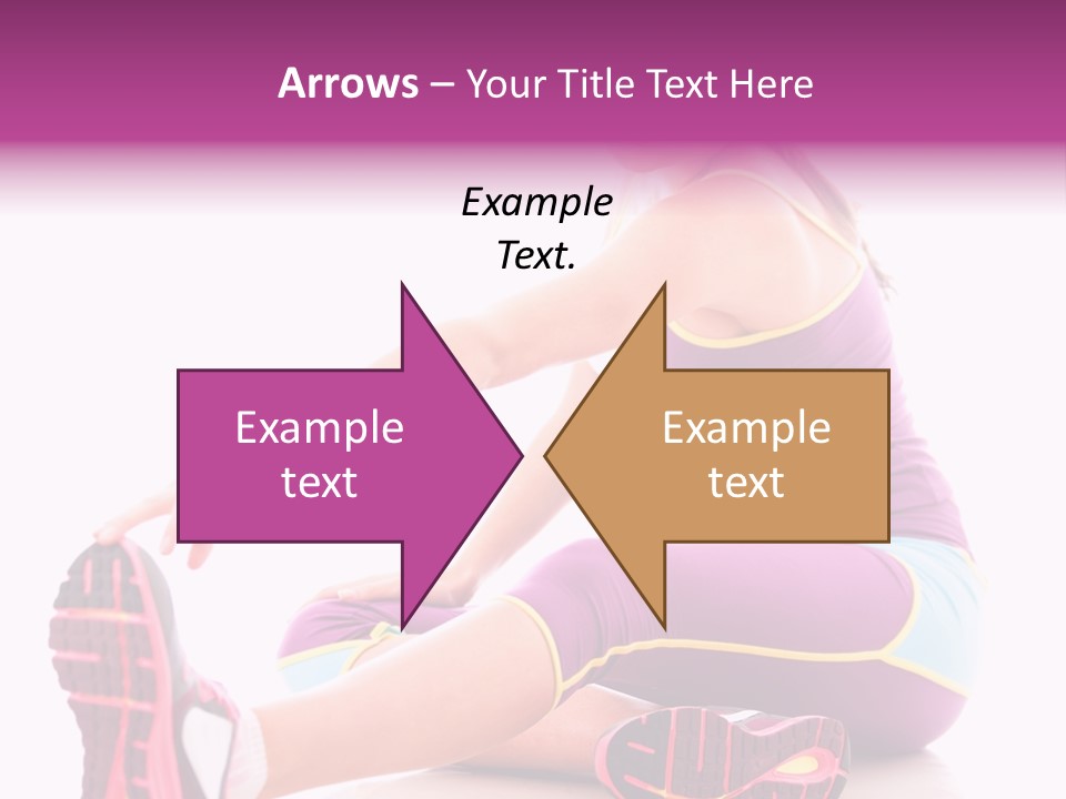 Isolated Woman Fit PowerPoint Template