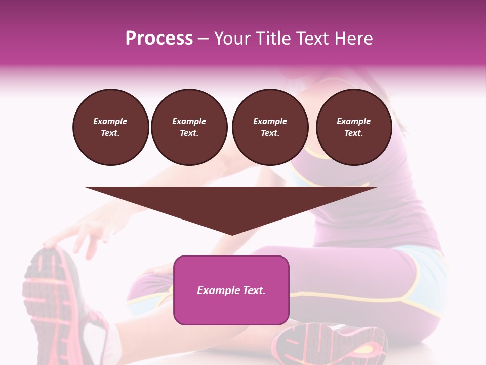 Isolated Woman Fit PowerPoint Template