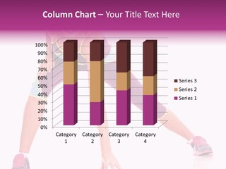 Sporty Thin Woman PowerPoint Template