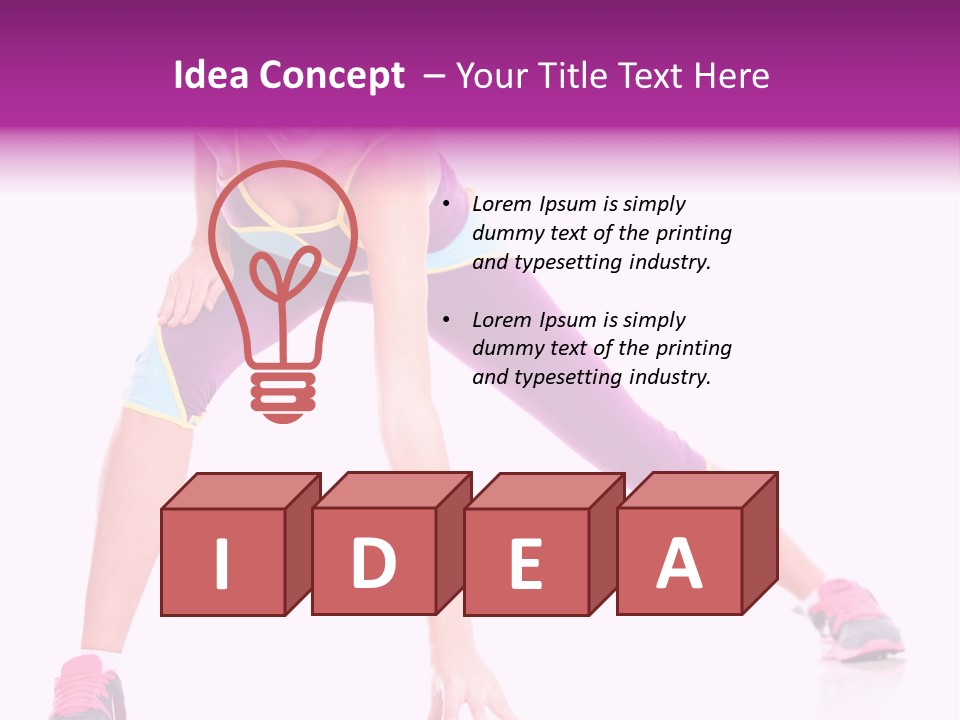 Young Sportive Latinamerican PowerPoint Template