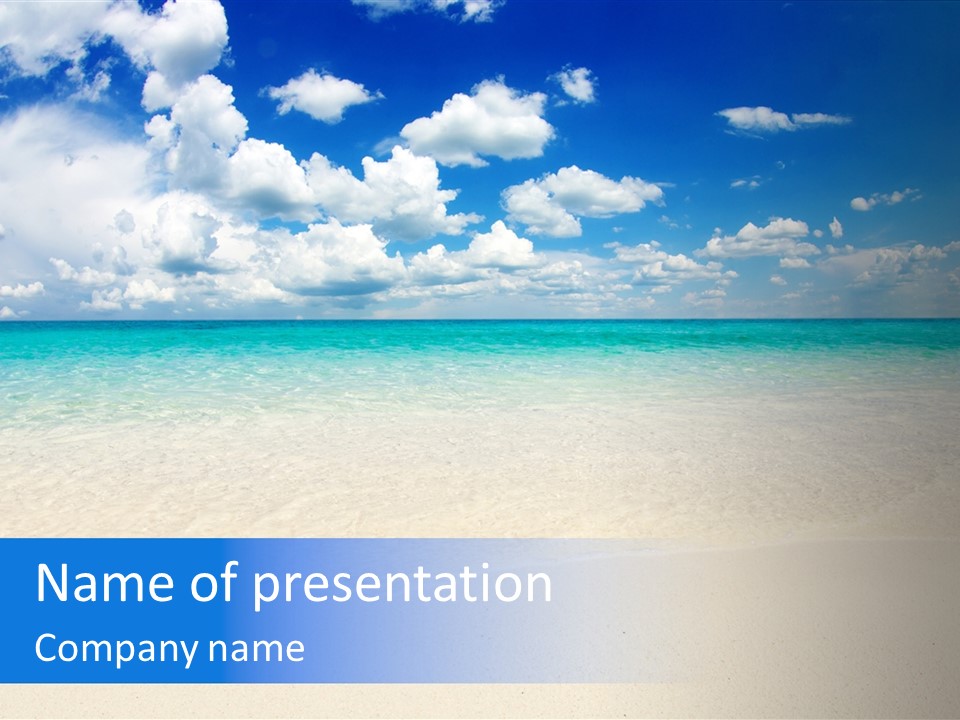 White Scenic Sunlight PowerPoint Template