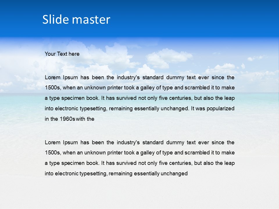 White Scenic Sunlight PowerPoint Template