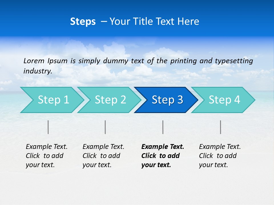 White Scenic Sunlight PowerPoint Template