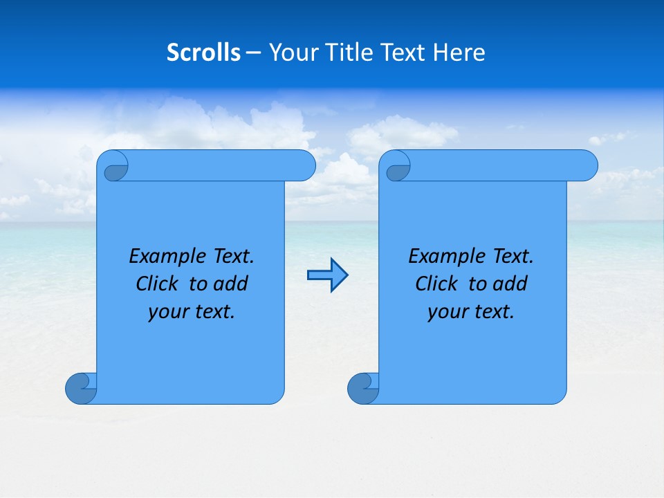 White Scenic Sunlight PowerPoint Template