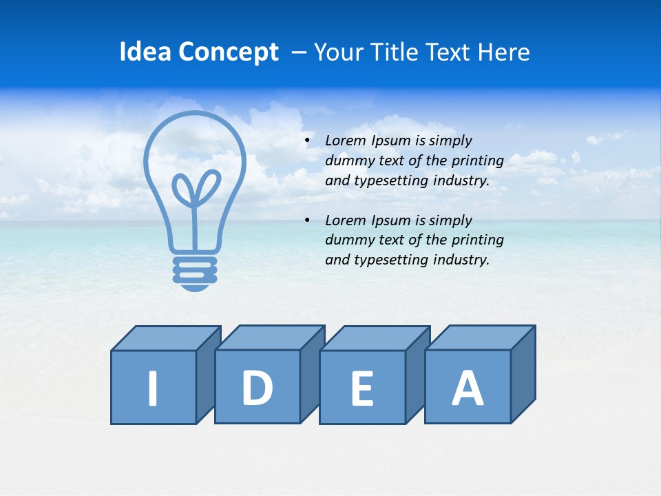 White Scenic Sunlight PowerPoint Template