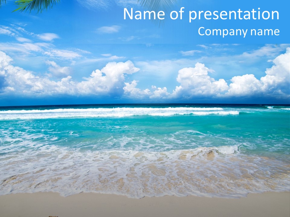 Wave Sea Escape PowerPoint Template