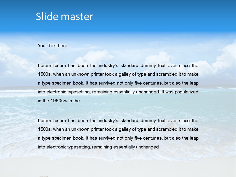 Wave Sea Escape PowerPoint Template