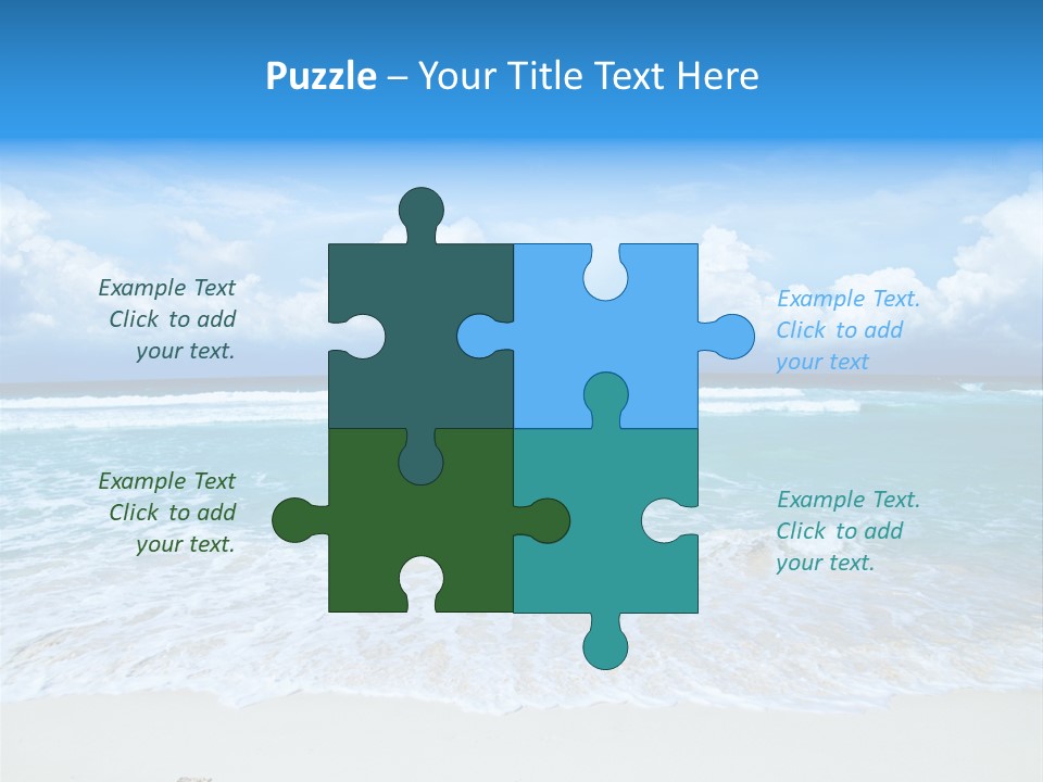 Wave Sea Escape PowerPoint Template