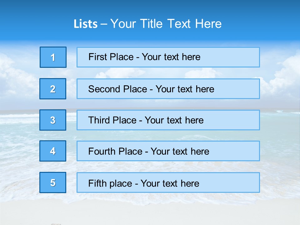 Wave Sea Escape PowerPoint Template