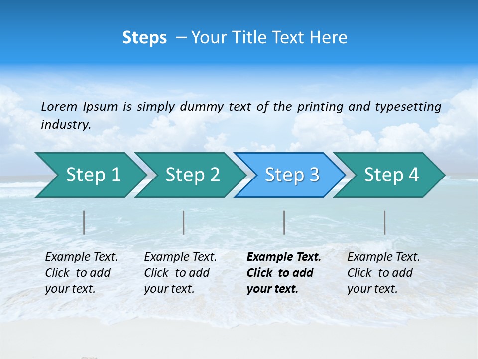 Wave Sea Escape PowerPoint Template