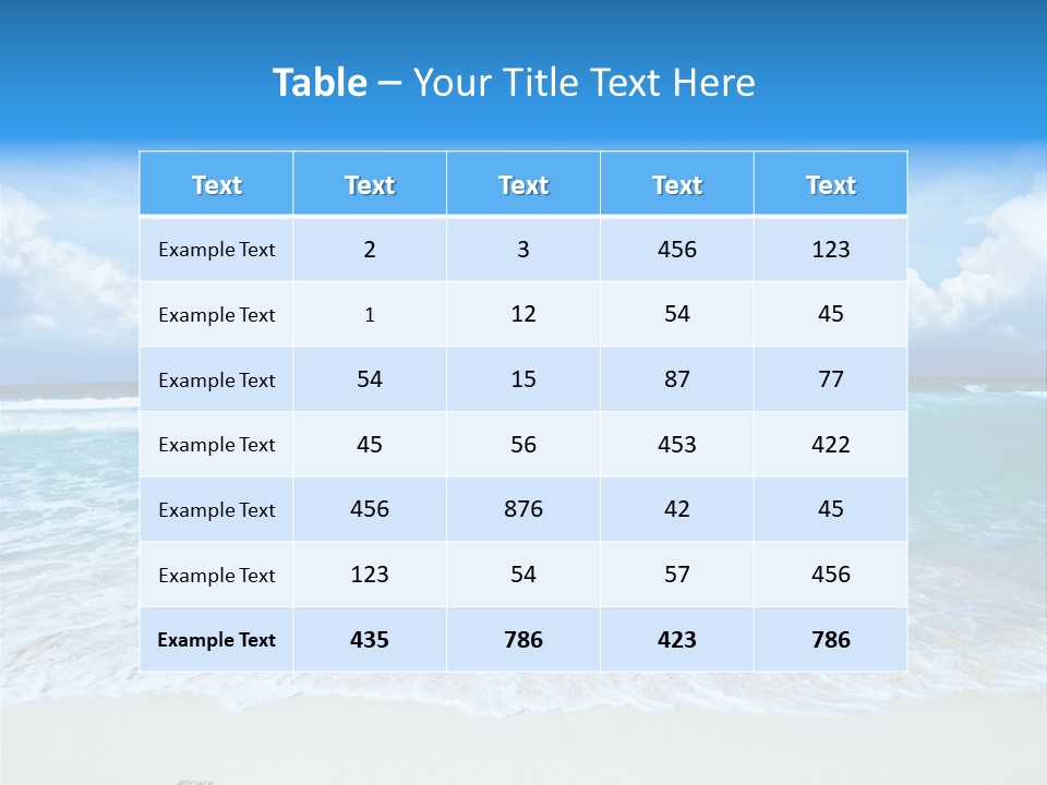 Wave Sea Escape PowerPoint Template