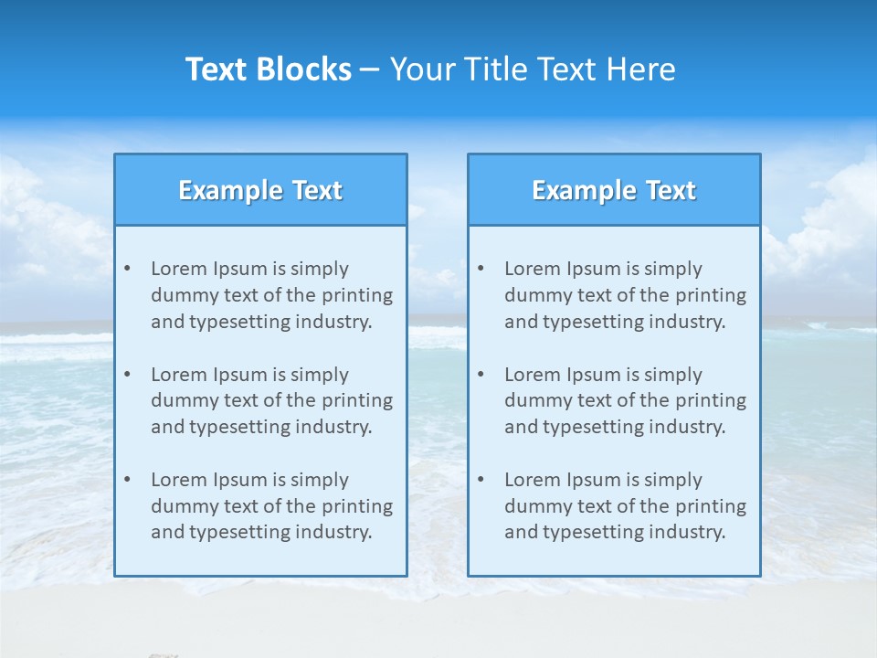Wave Sea Escape PowerPoint Template