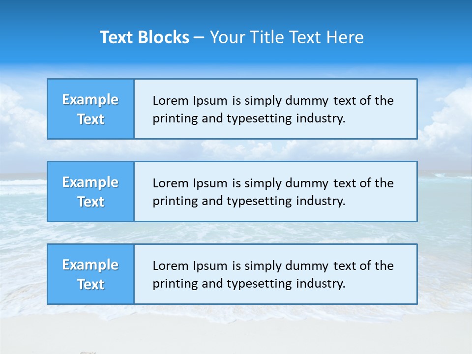 Wave Sea Escape PowerPoint Template