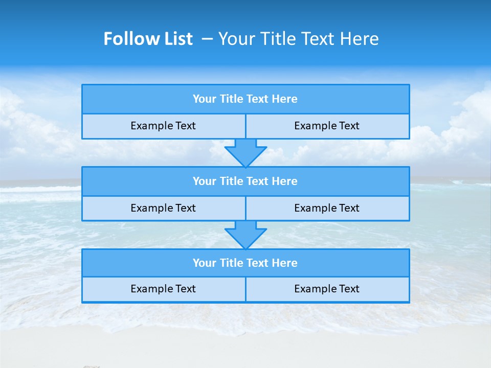 Wave Sea Escape PowerPoint Template