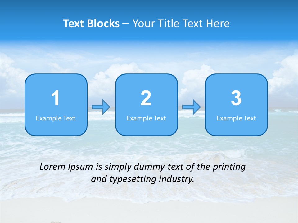 Wave Sea Escape PowerPoint Template