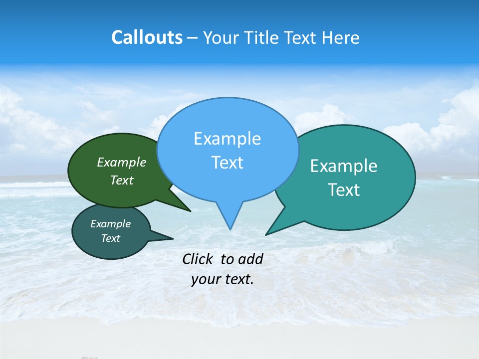 Wave Sea Escape PowerPoint Template