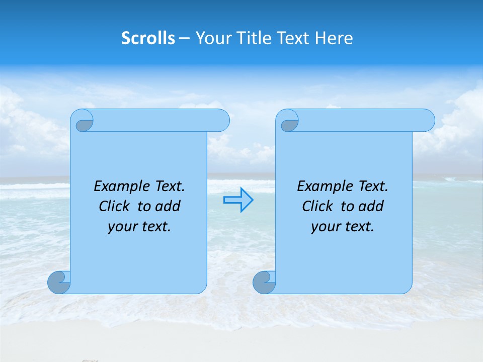 Wave Sea Escape PowerPoint Template
