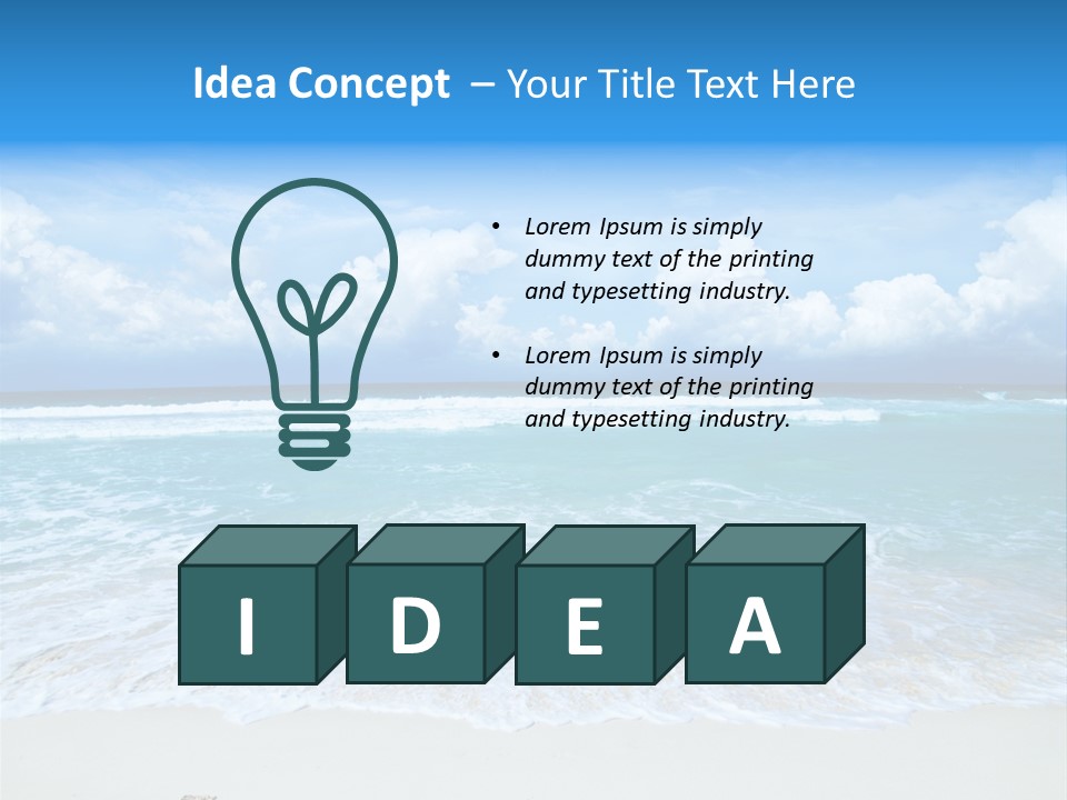 Wave Sea Escape PowerPoint Template