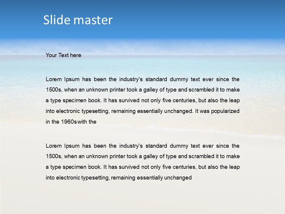 Sunlight Peace Natural PowerPoint Template