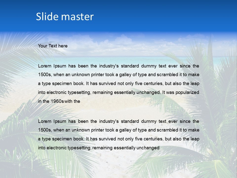 Scenic Ocean Beautiful PowerPoint Template