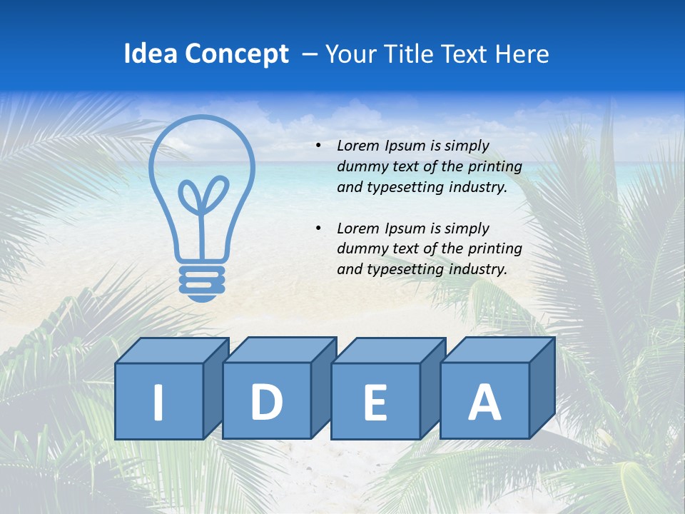 Scenic Ocean Beautiful PowerPoint Template