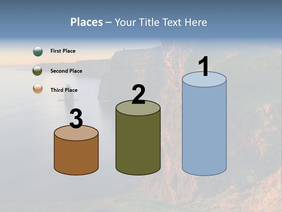 Coastline Famous Power PowerPoint Template