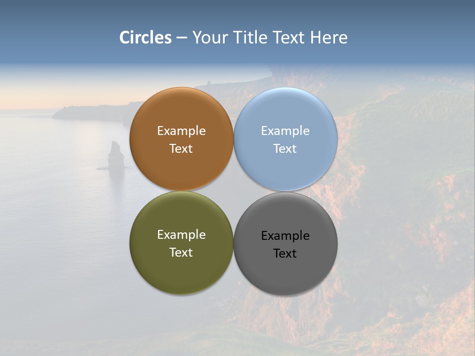 Coastline Famous Power PowerPoint Template